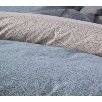 Σετ Σεντονια Μονα Φανελένια Clover 160X260 Denim