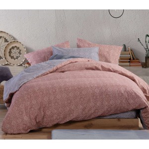 Σετ Παπλωματοθήκη Μονή Φανελένια Clover Terra 160X230 Nef-Nef