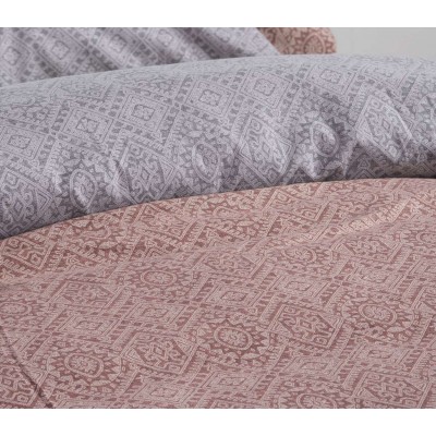 Σετ Παπλωματοθηκη Μονη Φανελένια Clover 160X230 Terra
