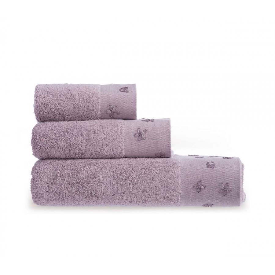 Σετ Πετσετεσ 3 Τεμαχιων Blossom Lilac Σετ Πετσετεσ 3 Τεμαχιων Blossom Lilac