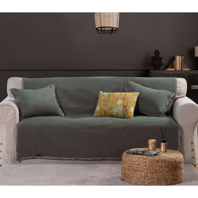 Ριχταρι Τετραθεσιου Καναπε New Tanger 180X350 F. Green/Ecru Ριχταρι Τετραθεσιου Καναπε New Tanger 180X350 F. Green/Ecru