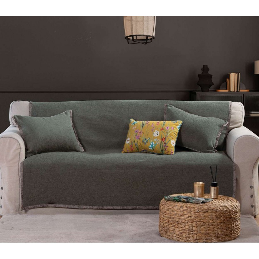 Ριχταρι Τετραθεσιου Καναπε New Tanger 180X350 F. Green/Ecru Ριχταρι Τετραθεσιου Καναπε New Tanger 180X350 F. Green/Ecru