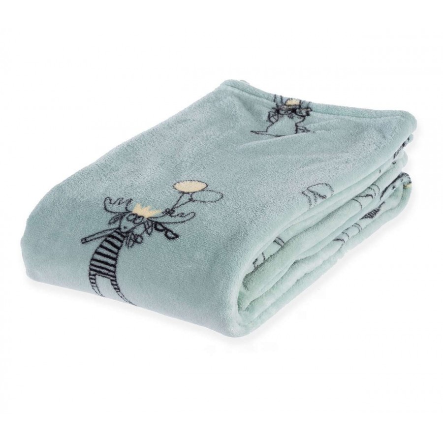 Βρεφικη Κουβερτα Fleece Αγκαλιασ Party Animals 75Χ110 Green