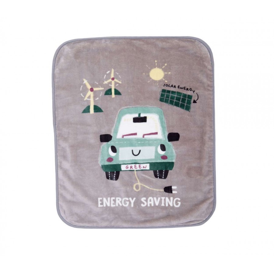 Βρεφικη Κουβερτα Κουνιασ Green Car 100X140 Grey Βρεφικη Κουβερτα Κουνιασ Green Car 100X140 Grey