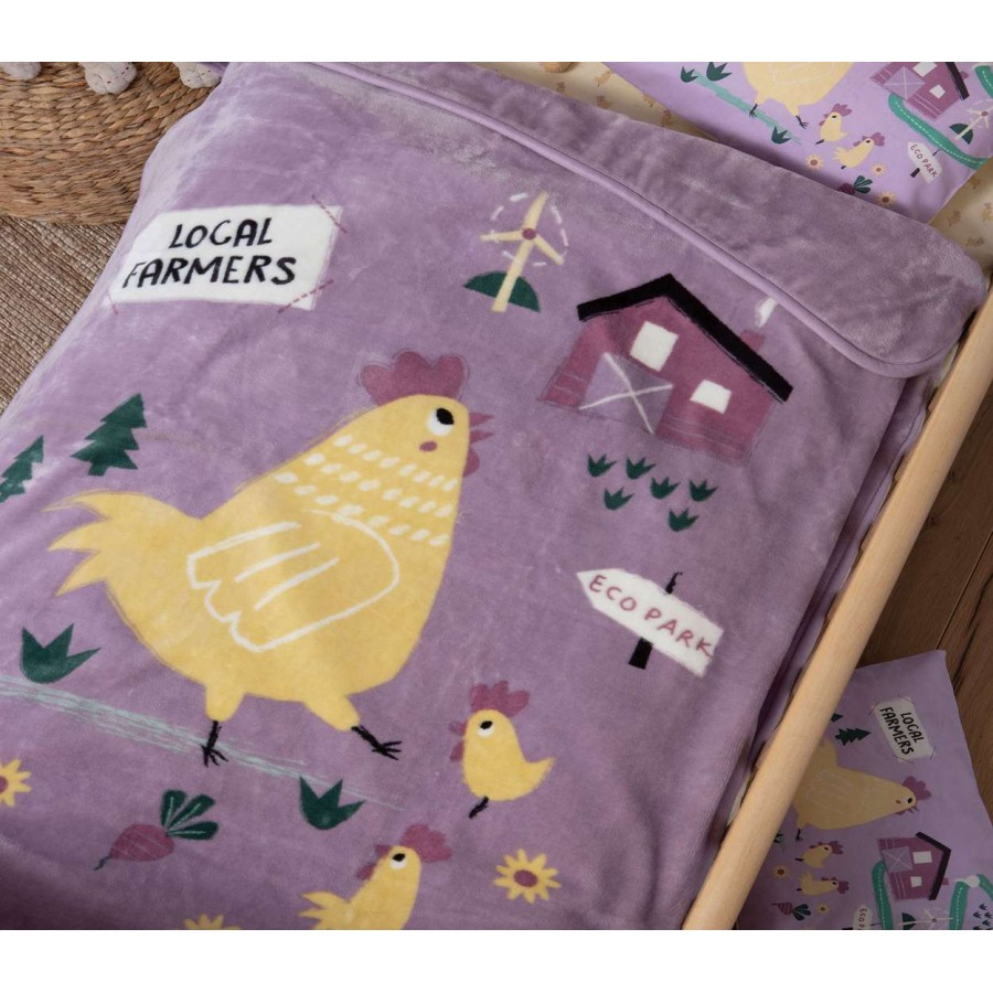 Βρεφικη Κουβερτα Κουνιασ Piu Piu 100X140 Mauve Βρεφικη Κουβερτα Κουνιασ Piu Piu 100X140 Mauve