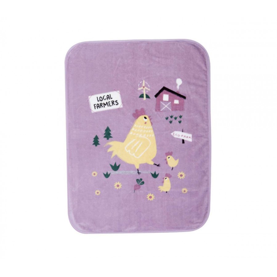 Βρεφικη Κουβερτα Κουνιασ Piu Piu 100X140 Mauve Βρεφικη Κουβερτα Κουνιασ Piu Piu 100X140 Mauve