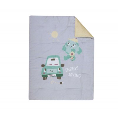 Βρεφικο Παπλωμα Green Car 110Χ140 Grey