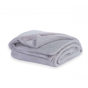 Κουβερτα Με Γουνα Υπερδιπλη Warmer Silver