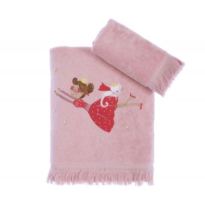 Παιδικεσ Πετσετεσ Σετ 2Τμχ Princess At Home Pink
