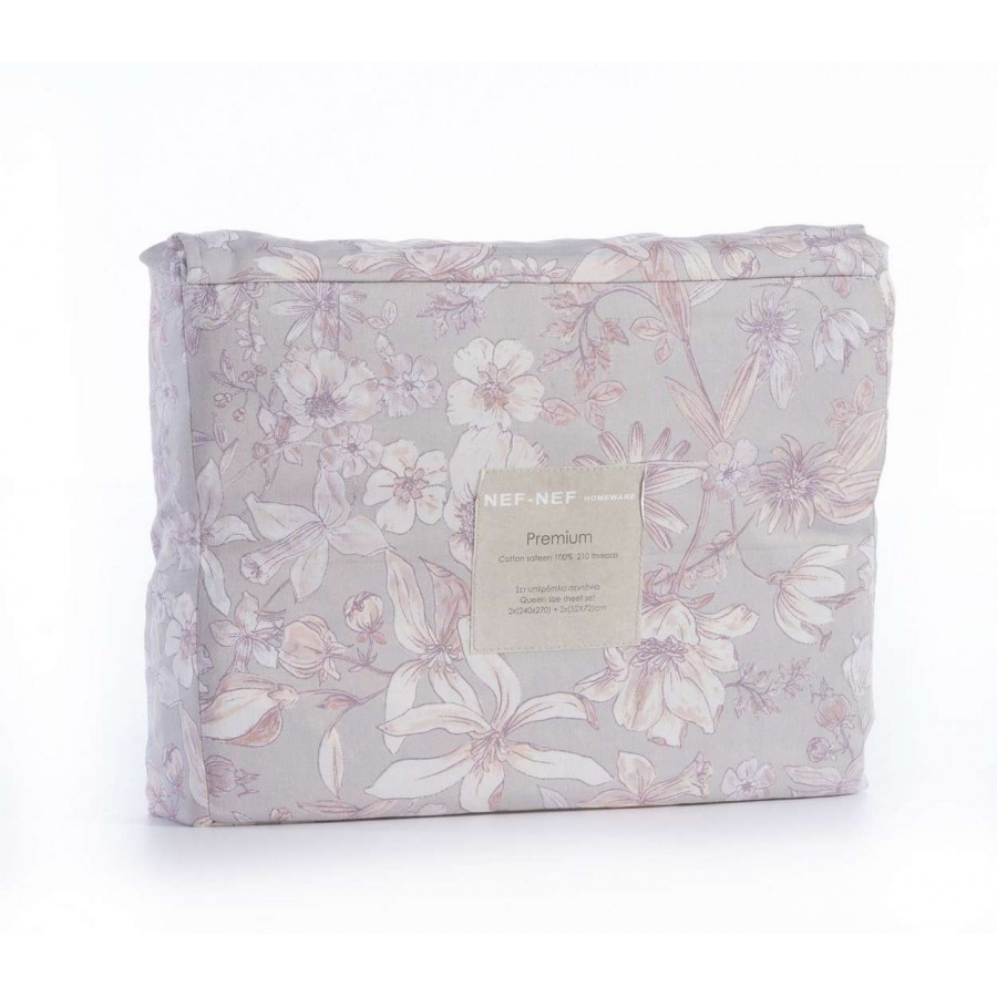 Σετ Σεντονια Υπερδιπλα Aνda 240Χ270 Grey