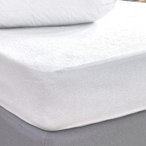 Κάλυμμα Ημίδιπλο White Comfort 100x200+35 TERRY WATERPROOF