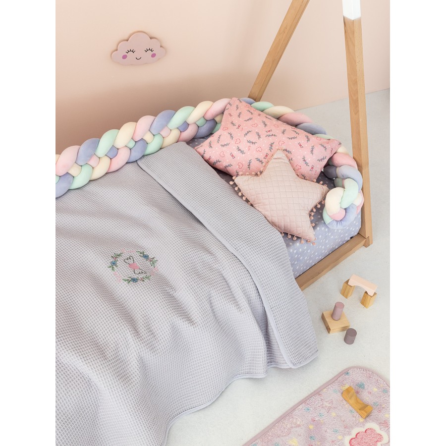 Κουβέρτα Πικέ Αγκαλιάς Baby Blankets 80X110 CANDY LILAC