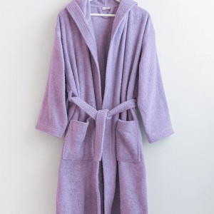 Μπουρνούζι Με Κουκούλα Small Classic Lavender Palamaiki