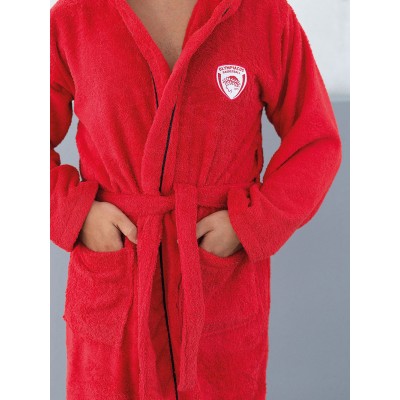 Μπουρνούζι Με Κουκούλα X-Large Olympiacos BC-1925 Adults Palamaiki Μπουρνούζι Με Κουκούλα X-Large Olympiacos BC-1925 Adults Palamaiki