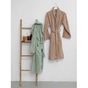 Μπουρνούζι Με Γιακά Medium Simour Beige Palamaiki