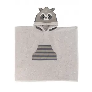 Poncho Kids Bath RACOON