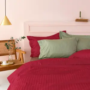 Σεντόνι Υπέρδιπλο 240x270 Sateen Riga BORDEAUX