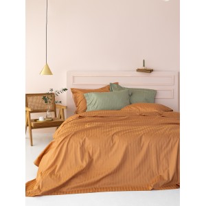 Σεντόνι Μεμονωμένο Υπέρδιπλο Sateen Riga Caramel 240X270 Palamaiki