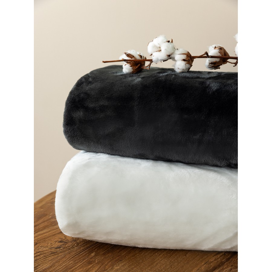 Κουβέρτα Fleece 220x240 FANI BLACK BLACK