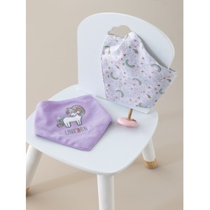 Σετ Σαλιάρες 2Τμχ Nb0140 Girl Palamaiki