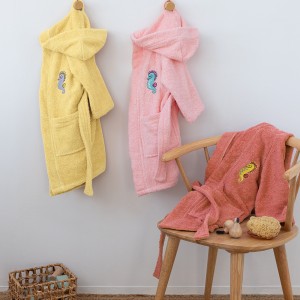 Μπουρνούζι με Κουκούλα Kids Bath TAMI PEACH 4-6