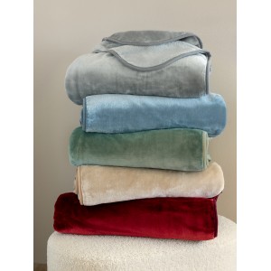 Κουβέρτα Υπέρδιπλη Dream Velour/3 Olive 220X240 Palamaiki