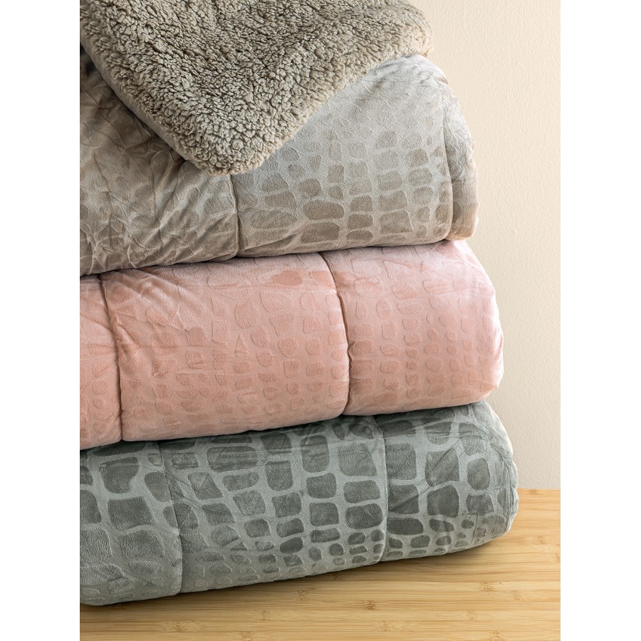 Κουβέρτα Μονή FLo Grey 160X240 Palamaiki Κουβέρτα Μονή FLo Grey 160X240 Palamaiki