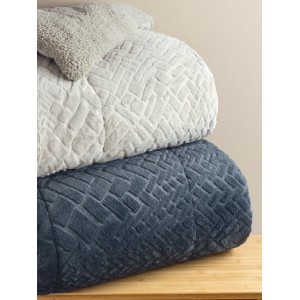 Κουβερτοπάπλωμα Υπέρδιπλο Mozza Coal 220X240 Palamaiki