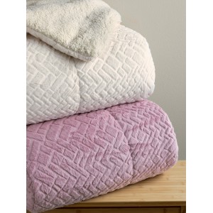Κουβερτοπάπλωμα Υπέρδιπλο Mozza Ecru 220X240 Palamaiki