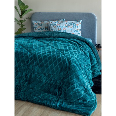 Κουβερτοπάπλωμα Υπέρδιπλο Nadine/4 Green 220X240 Palamaiki