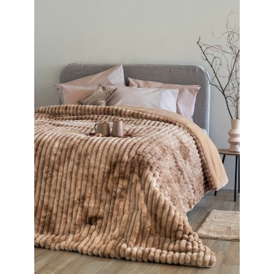 Κουβερτοπάπλωμα Υπέρδιπλο Tidi/2 Beige 220X240 Palamaiki