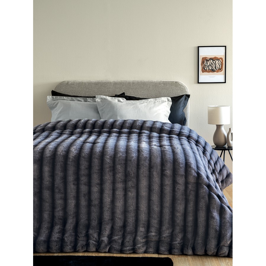Κουβερτοπάπλωμα Υπέρδιπλο Cate Grey 230X250 Palamaiki