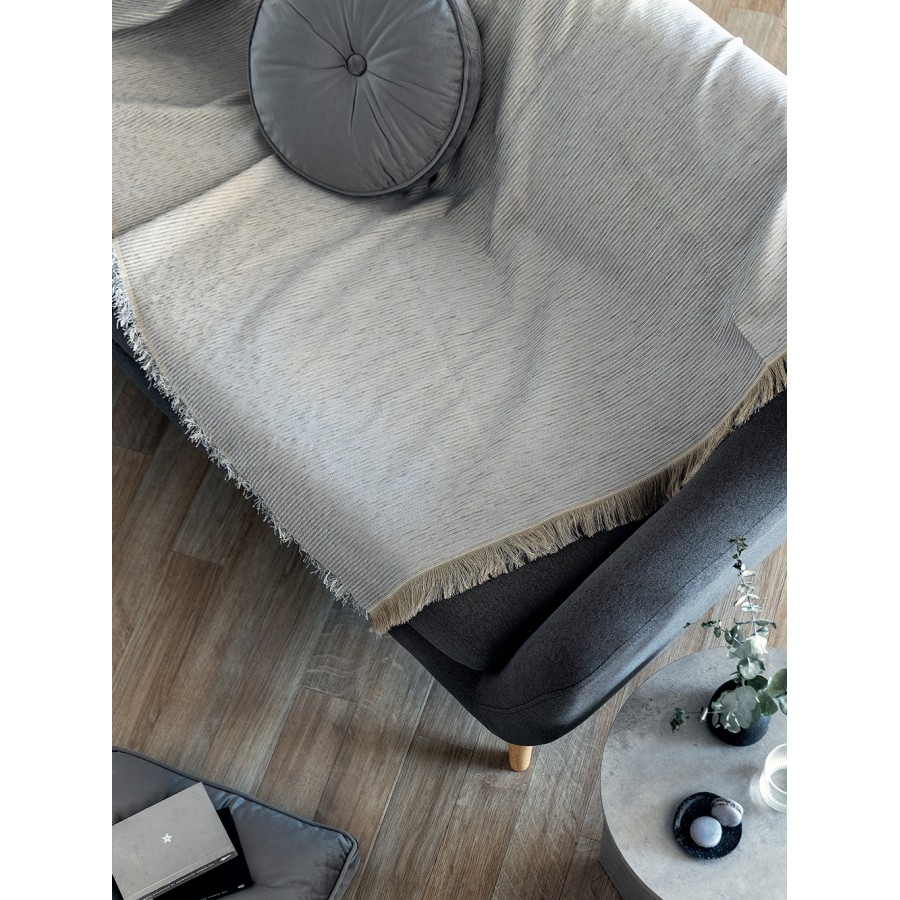 Ριχτάρι Διθέσιου Καναπέ Agnes Grey 180X250 Palamaiki