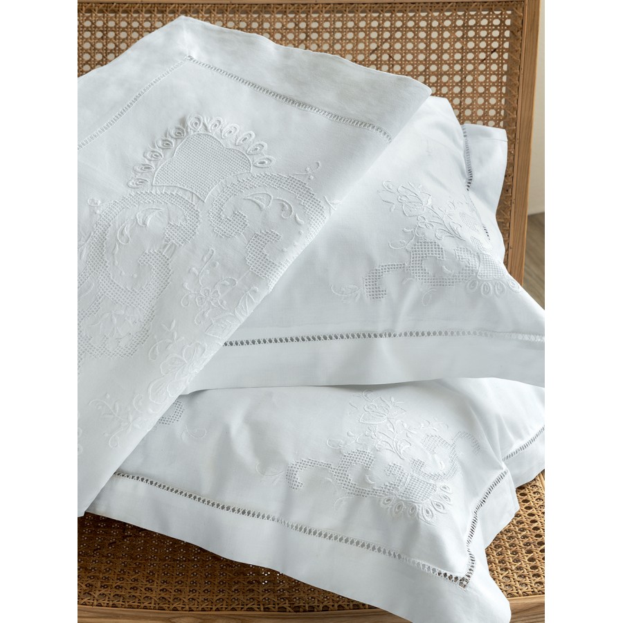 Σεντόνια Silvia White 225X270 Palamaiki