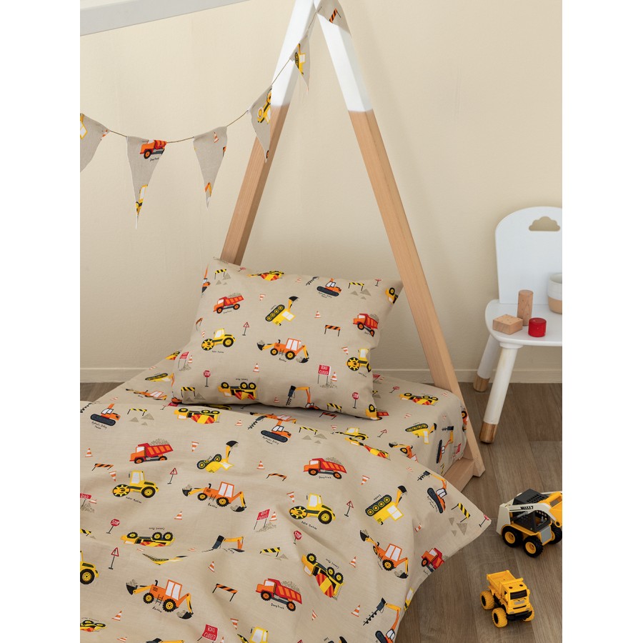 Σετ Σεντόνια Κούνιας Με Λάστιχο 3Τμχ Mk761 70X140+15 Palamaiki