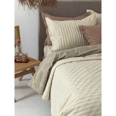 Κουβερλί υπέρδιπλο 220x240 TOT IVORY