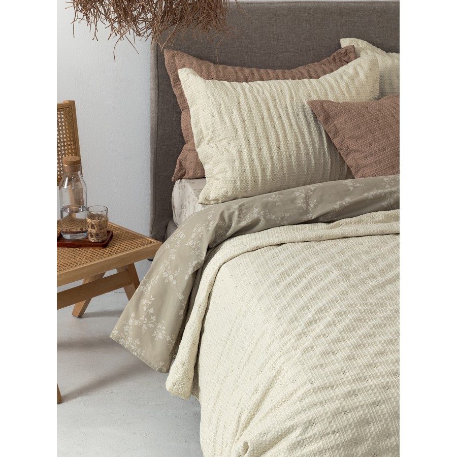 Κουβερλί υπέρδιπλο 220x240 TOT IVORY