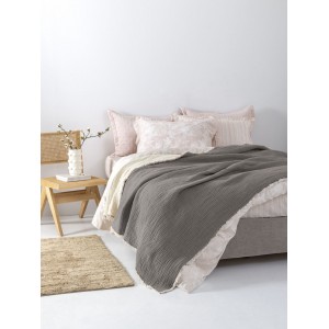 Κουβέρτα Υπέρδιπλη Mous Grey 250X240 Palamaiki