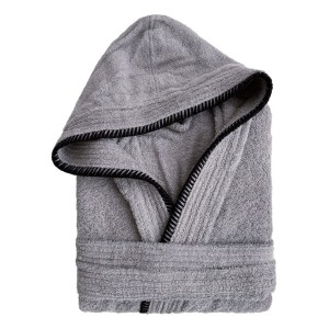 Μπουρνούζι Με Κουκούλα Medium Bridge Grey Palamaiki
