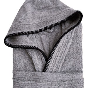 Μπουρνούζι Με Κουκούλα Medium Bridge Grey Palamaiki