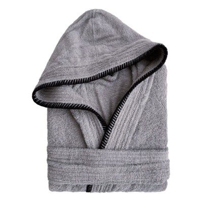 Μπουρνούζι Με Κουκούλα Medium Bridge Grey Palamaiki