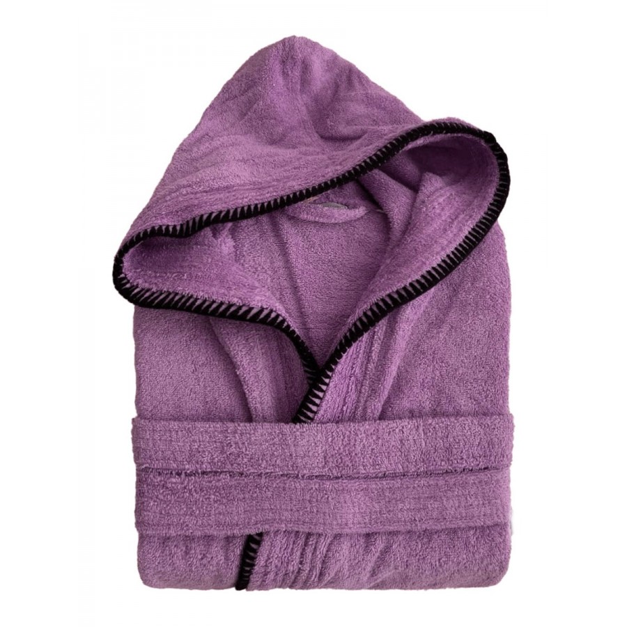 Μπουρνούζι Με Κουκούλα Medium Bridge Violet Palamaiki