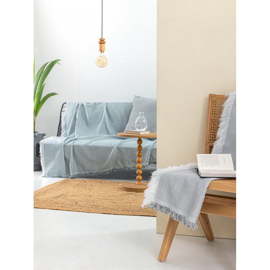Ριχτάρι Διθέσιου Καναπέ Kiki Mint 180X250 Palamaiki