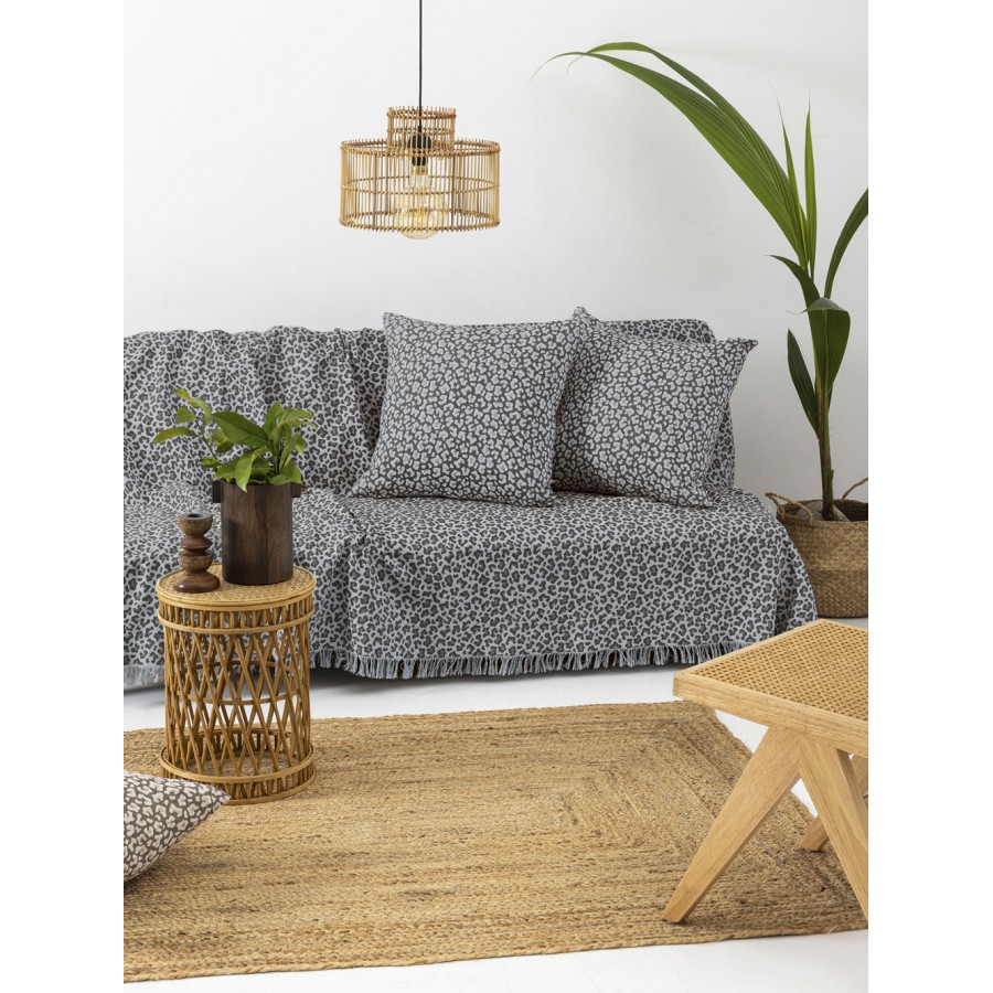 Ριχτάρι Τετραθέσιου Καναπέ Lepard Grey 180X320 Palamaiki Ριχτάρι Τετραθέσιου Καναπέ Lepard Grey 180X320 Palamaiki