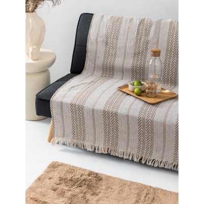 Ριχτάρι Τετραθέσιου Καναπέ Trim Beige 180X320 Palamaiki