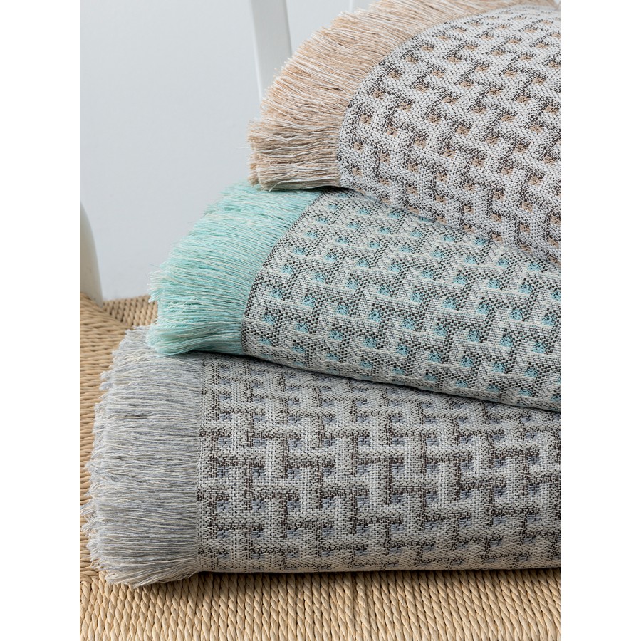Ριχτάρι Τριθέσιου Καναπέ Labi Beige 180X300 Palamaiki