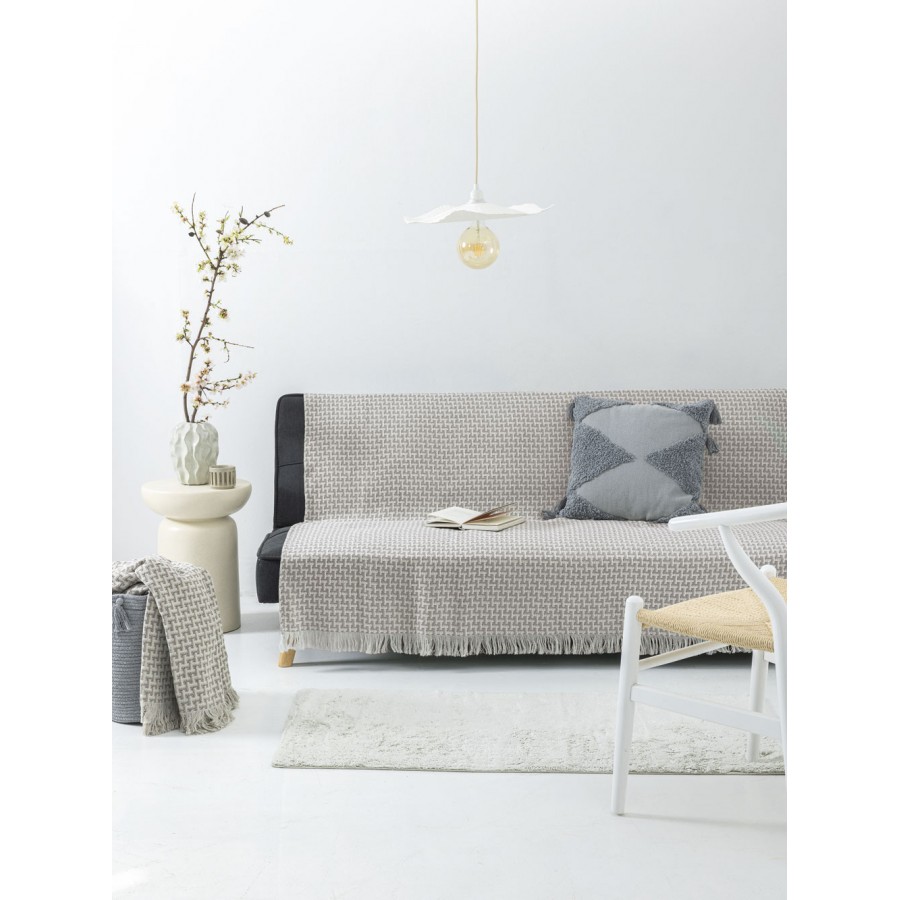 Ριχτάρι Τριθέσιου Καναπέ Labi Beige 180X300 Palamaiki