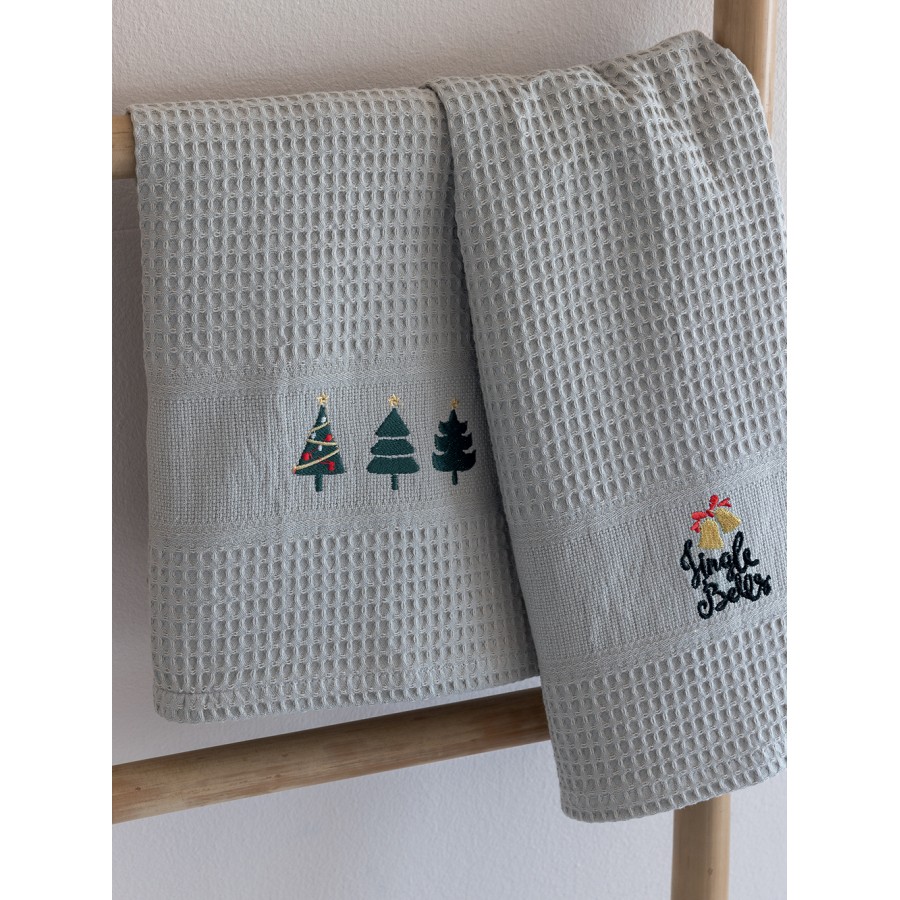 Σετ Πετσέτες Κουζίνας 2Τμχ Nora Chr101 Embroidery 2 50X70 Palamaiki