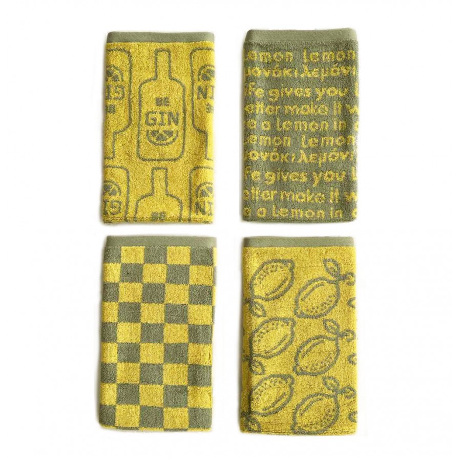 Σετ 4 Πετσέτες Κουζίνας Kitchen Towels 40x60 JACK100