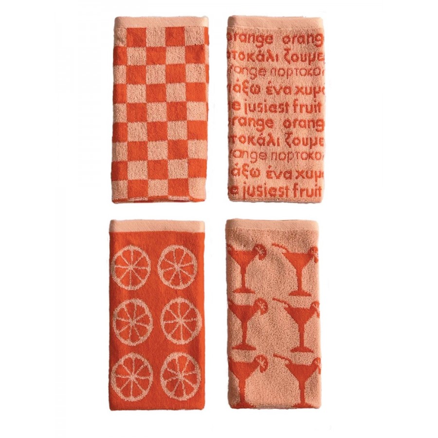 Σετ 4 Πετσέτες Κουζίνας Kitchen Towels 40x60 JACK101